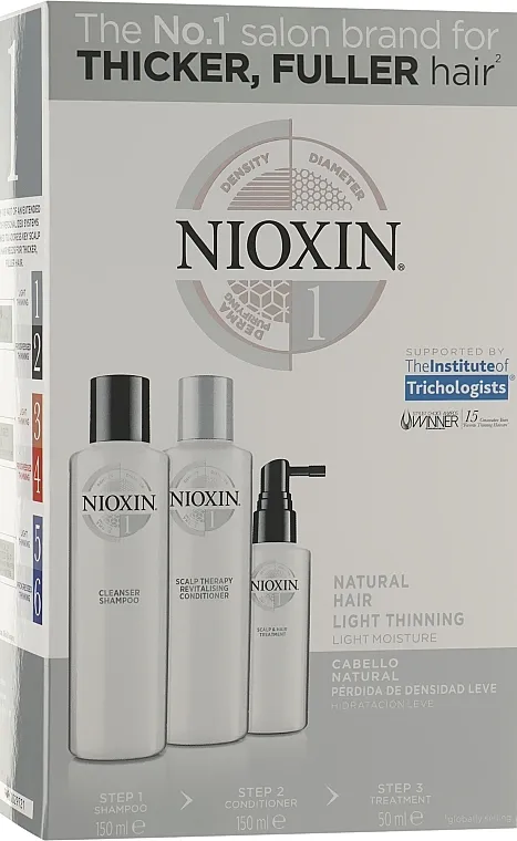 Nioxin Hair System 1 Kit (shm/150ml + cond/150ml + mask/50ml) Set