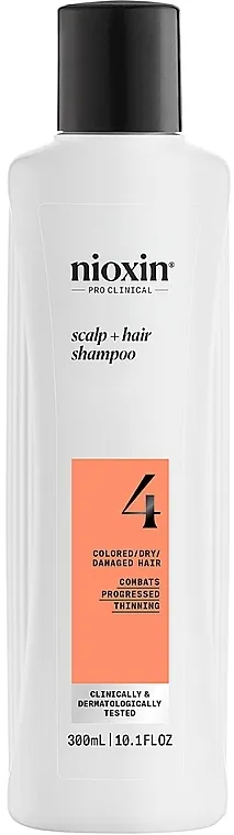 Nioxin Pro Clinical System 4 Scalp + Hair Thickening Shampoo Šampon za kožu glave i farbanu kosu