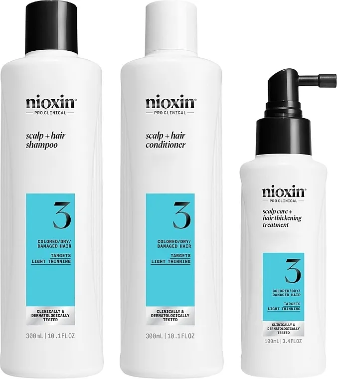 Nioxin System 3 Loyalty Kit (shmp/300ml + h/cond/300ml + h/serum/100ml) Set