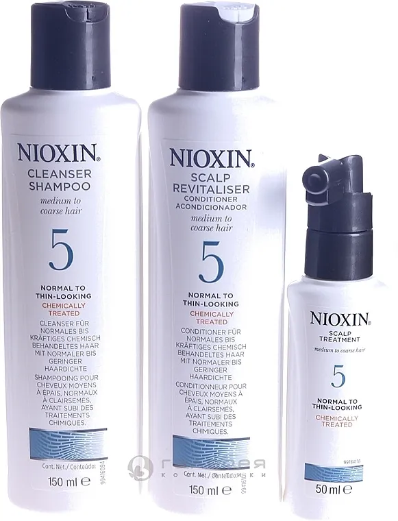 Nioxin Thinning Hair System 5 Starter Kit (shm/150ml + cond/150ml + mask/50ml) Set