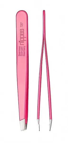 Nippes Solingen Tweezer 727 Kosa pinceta 9,5 cm, roze