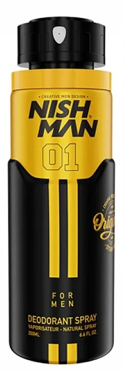 Nishman 01 For Men Deodorant Spray Dezodorans-sprej