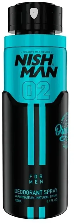 Nishman 02 For Men Deodorant Spray Dezodorans u spreju