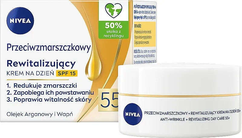 NIVEA Anti-Wrinkle Revitalizing Day Cream 55+ Dnevna krema "Energija mladosti + revitalizacija" 55+