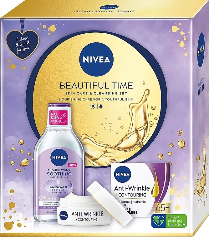 NIVEA Beautiful Time (micell/water/400ml + f/cr/50ml) Set