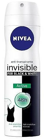 Nivea Black &amp; White Invisible Active Deodorant Spray Dezodorans u spreju