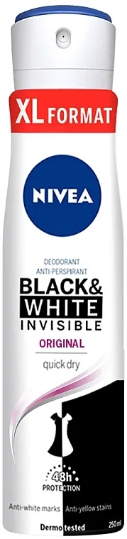 Nivea Black &amp; White Invisible Original Dezodorans u spreju