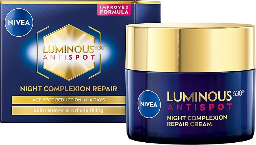 Nivea Cellular Luminous 630 Anti-Stain Repairing Night Cream Obnavljajuća noćna krema protiv tamnih fleka