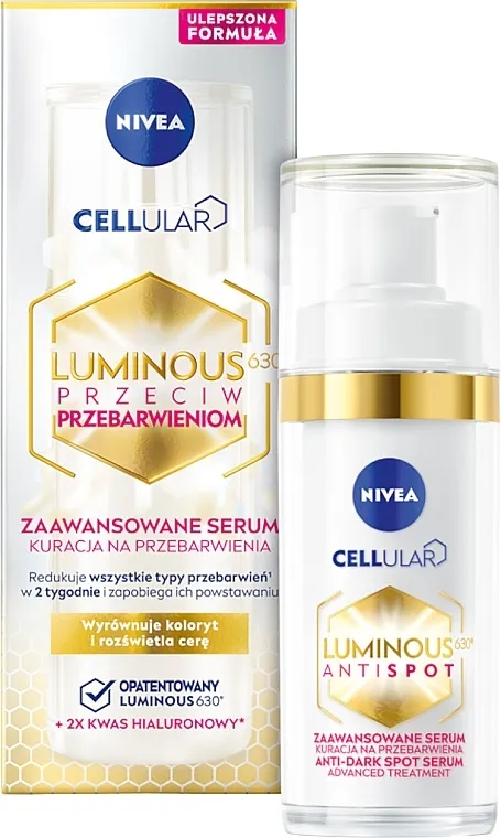 NIVEA Cellular Luminous630 (f/fluid/40 ml + f/serum/30 ml) Facial care set