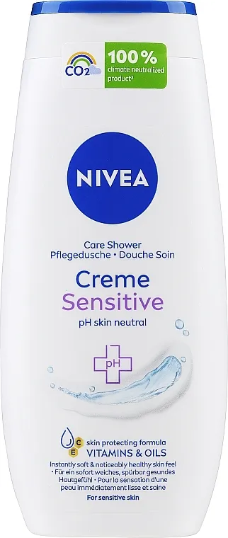 NIVEA Creme Sensitive Cream Shower Kremasti gel za tuširanje