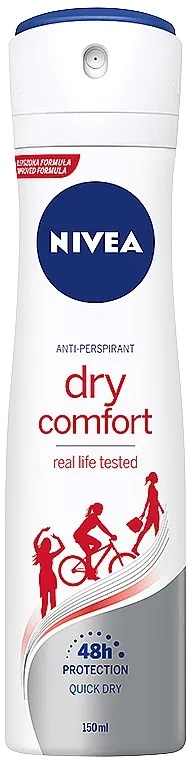 NIVEA Deodorant Dry Comfort Spray Dezodorans-antiperspirant "Zaštita i udobnost plus 48 sati"