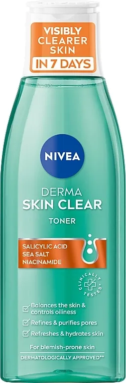 Nivea Derma Skin Clear Toner Tonik za čišćenje lica