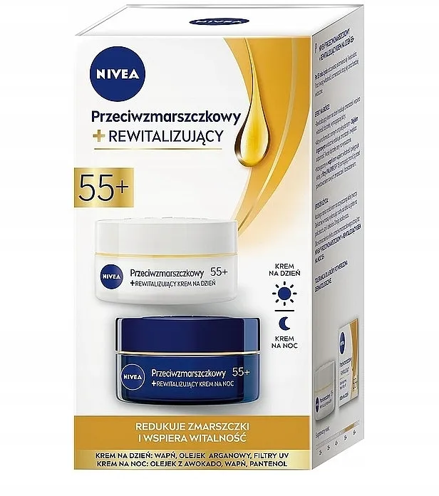 NIVEA Duo 55+ (day/f/cr/50ml + night/f/cr/50ml) Set