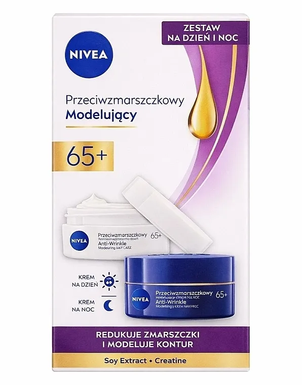 NIVEA Duo 65+ (day/f/cr/50ml + night/f/cr/50ml) Set
