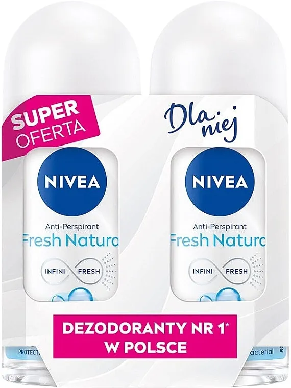 Nivea Fresh Natural Anti-Perspirant (deo/2x50ml) Set antiperspiranata