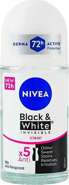 Nivea Invisible Black &amp; White Clear Roletni dezodorans za žene