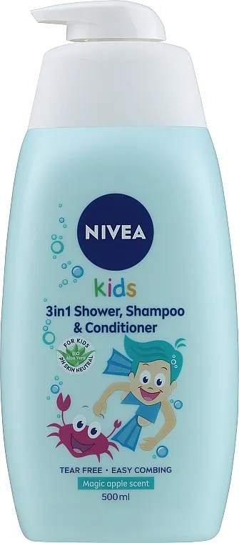 Nivea Kids Magic Apple Gel za kosu i telo 3 u 1