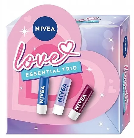 NIVEA Love Essential Trio (l/balm/4.8g*3) Set
