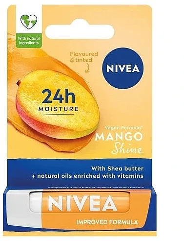 NIVEA Mango Shine 24H Moisture Balm Balzam za usne