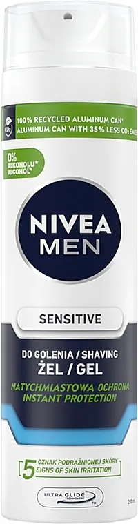 NIVEA MEN Active Comfort System Shaving Gel Umirujući gel za brijanje za osjetljivu kožu