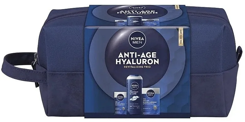 Nivea Men Anti-Age Hyaluron Revitalizing Trio (sh/gel/250ml+balm/100ml+cr/50ml) Set