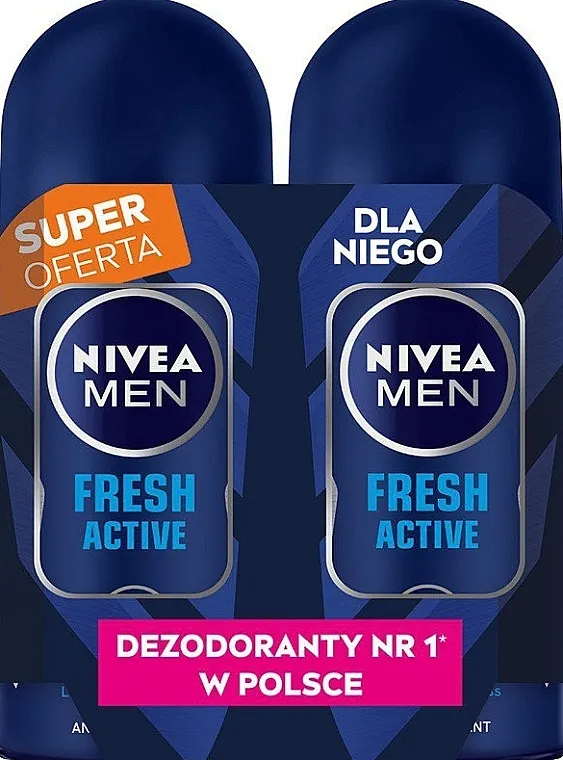 Nivea Men Antyperspirant Fresh Active DUO (deo/2*50ml) Set