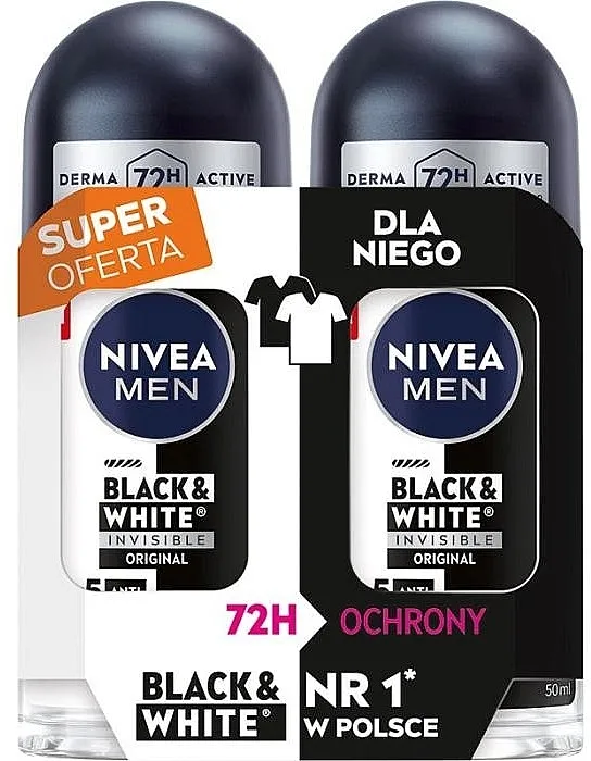 NIVEA MEN Black &amp; White Invisible Original (deo/2x50ml) Set