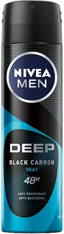 Nivea Men Deep Black Carbon Beat Anti-Perspirant Dezodorans-antiperspirant za muškarce