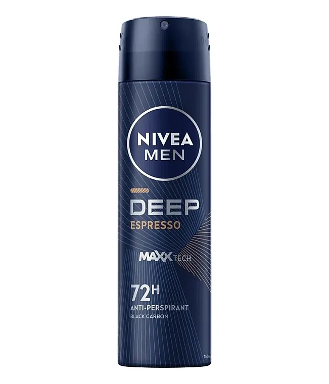 NIVEA MEN Deep Black Carbon Espresso 72H Anti-Perspirant Dezodorans u spreju za muškarce