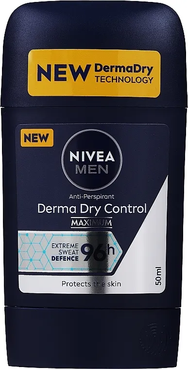 NIVEA MEN Derma Dry Control 96H Extreme Sweat Defence Maximum Anti-Perspirant Dezodorans u stiku za muškarce