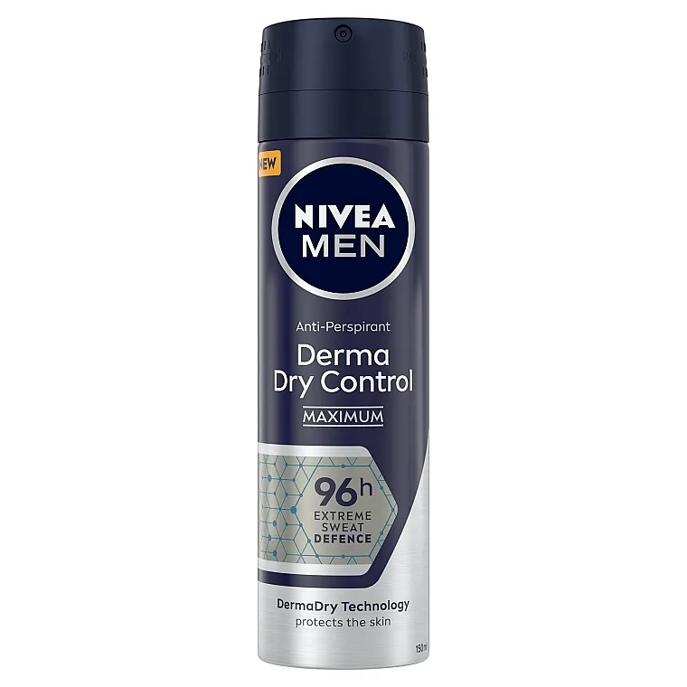 NIVEA MEN Derma Dry Control Maximum Antiperspirant Deodorant Spray Dezodorans-antiperspirant u spreju za muškarce