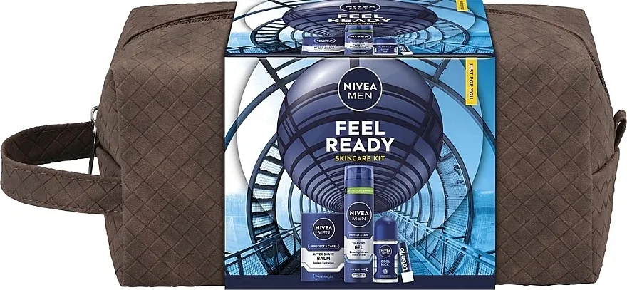 NIVEA MEN Feel Ready Skincare Kit Set, 5 proizvoda