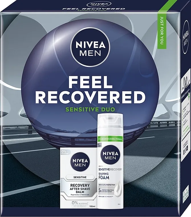 NIVEA MEN Feel Recovered 2025 (ash/balm/100ml + foam/200ml) Set