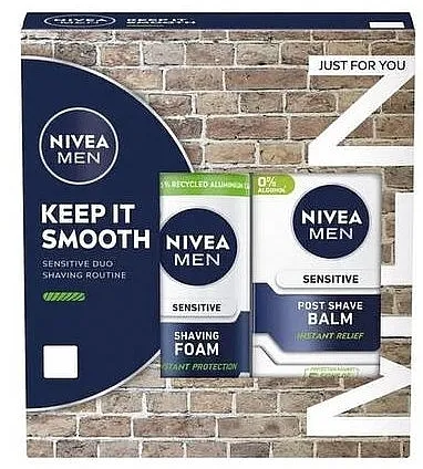 Nivea Men Keep It Smooth Giftset (shav/foam/200ml + af/sh/balm/100ml)