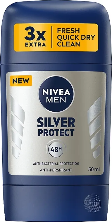 Nivea Men Silver Protect 48H Antiperspirant Stick Antiperspirant dezodorans u stiku "Silver Protection" za muškarce