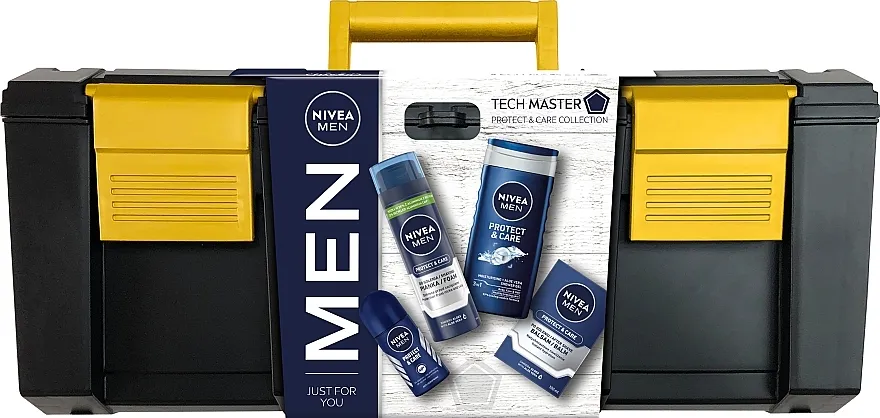 NIVEA MEN Tech Master (foam/200ml + ash/balm/100ml + sh/gel/250ml + deo/roll/50ml + box) Set