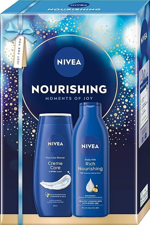 NIVEA Nourishing 2025 (sh/gel/250ml + b/milk/250ml) Set
