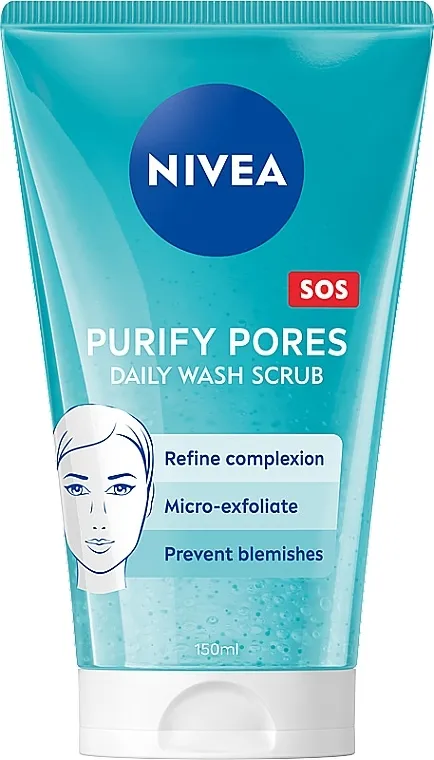 NIVEA Pure Effect Clean Deeper Gel piling protiv nesavršenosti za čišćenje problematične kože