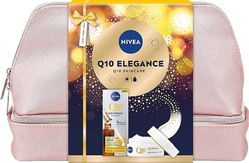 NIVEA Q10 Elegance 2025 (day/cr/50ml + f/ser/30ml + bag) Set