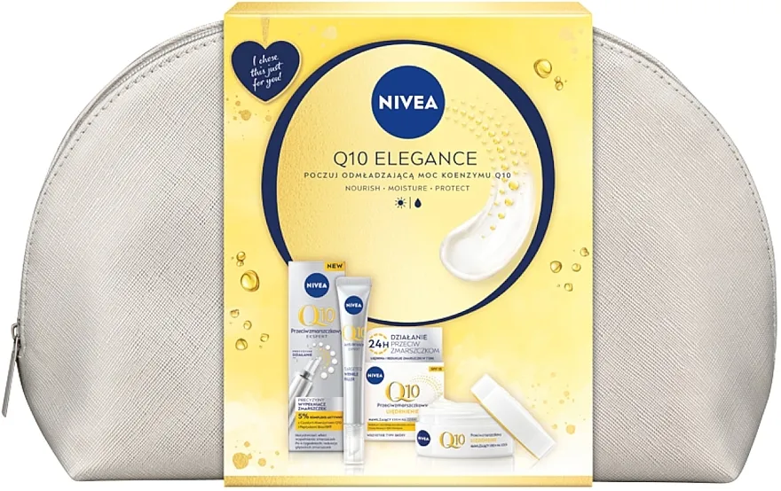 NIVEA Q10 Elegance (cr/50ml + filler/15ml + bag/1pc) Set