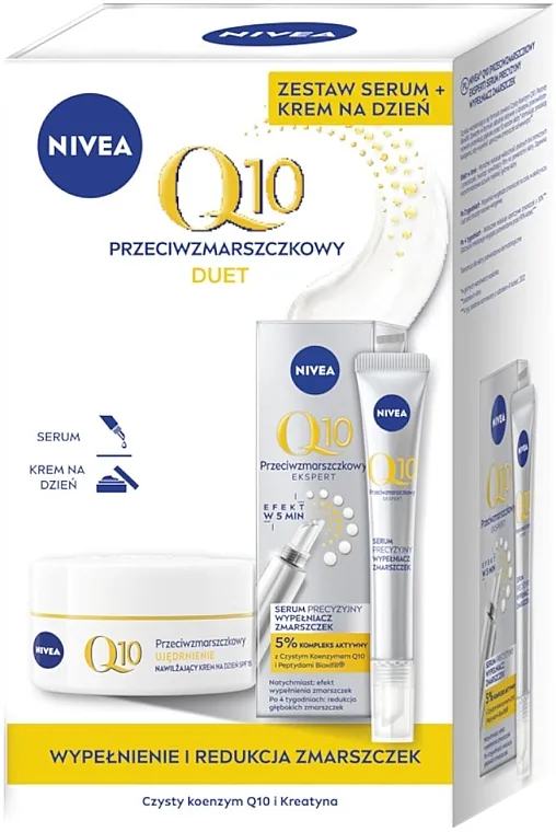 Nivea Q10 (f/ser/15ml + f/cr/50ml) Set