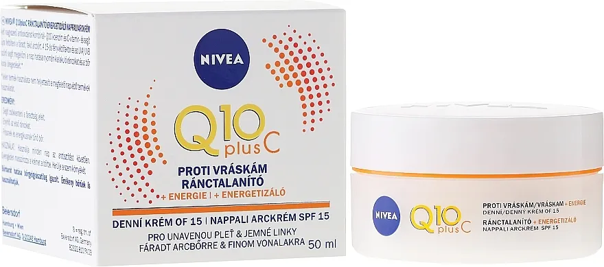 NIVEA Q10 Plus Energizing Anti-Wrinkle Day Cream SPF15 Krema protiv bora