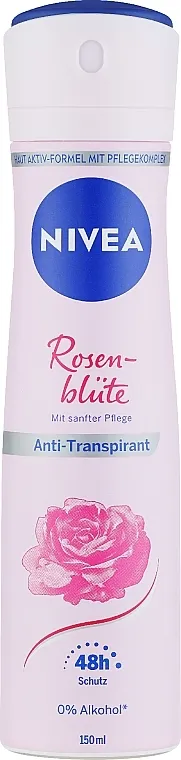 NIVEA Rose Blossom Deodrant Spray Dezodorans antiperspirant Ružin cvet