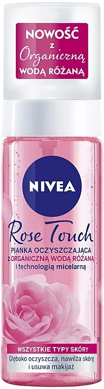 Nivea Rose Touch Pena za umivanje s organskom ružinom vodicom i micelarnom tehnologijom