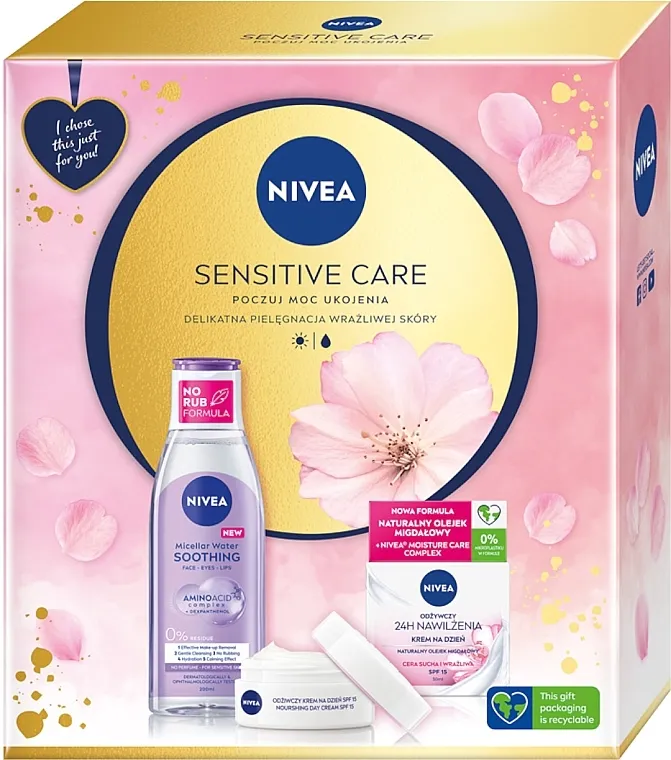 NIVEA Sensitive Care (micel/water/200ml + cr/50ml) Set