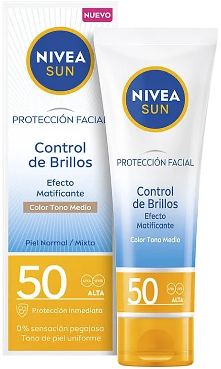 Nivea Sun Facial Protection Medium Tone SPF 50 Krema za sunčanje lica
