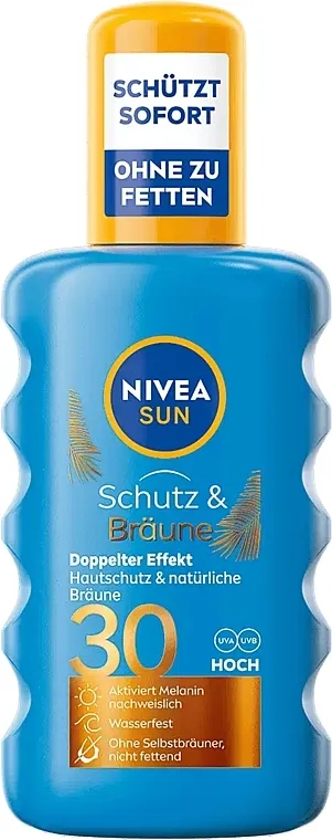 NIVEA SUN Protection &amp; Tan Sun Spray SPF 30 Sprej za sunčanje 'Zaštita i preplanulost'