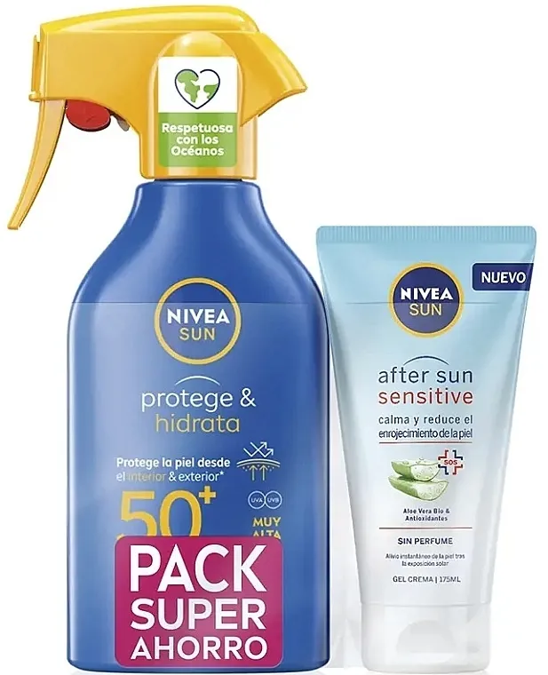 NIVEA Sun Protection (spray/270ml + cream/gel/175ml) Set