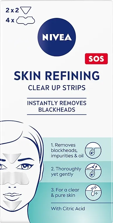 NIVEA Visage Clear Up Strips Meke trakice za čišćenje