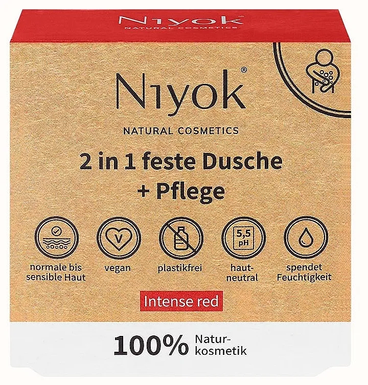 Niyok 2in1 Sapun za ruke i telo "Intense red"